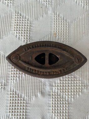 Antique Colebrookdale SAD Clothes Iron Cast Iron Great as Doorstop or Decor